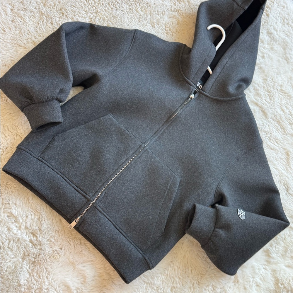 Zara Charcoal Zip-Up neoprene jacket